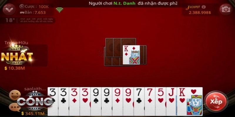 Tới trắng trong game tiến lên miền nam BienDo88